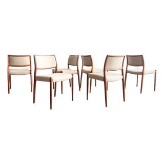 Dining Room Chairs by Niels O. Møller, Set of 6 For Sale