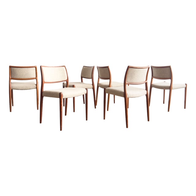Dining Room Chairs by Niels O. Møller, Set of 6 For Sale