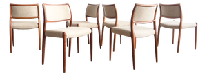 Dining Room Chairs by Niels O. Møller, Set of 6