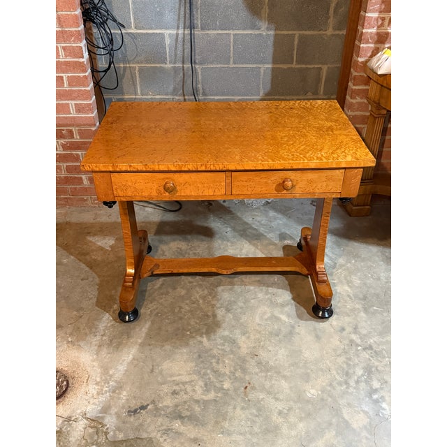Biedermeier One Drawer Writing Table For Sale - Image 10 of 10
