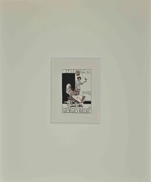 Ex Libris Giorgio Balbi, Woodcut, Mid-20th Century