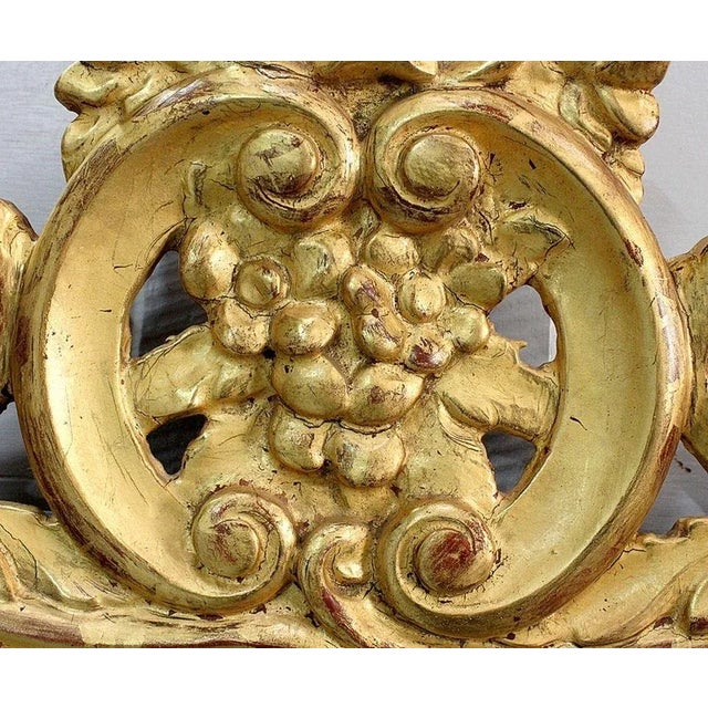 Small Antique Louis XVI Style Gilded Wood Mirror For Sale - Image 6 of 18