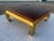 Burnt Umber Asian Influenced Ming Legged Brass Coffee Table After Mastercraft For Sale - Image 8 of 13