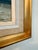 Linen Vintage French Painting in Gilt Frame For Sale - Image 8 of 9
