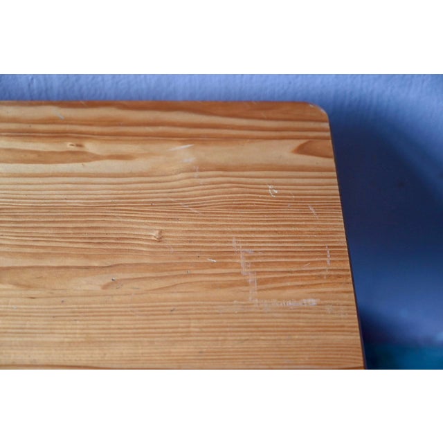 Vintage Scandinavian Bedside Table in Pine, 1970s For Sale - Image 9 of 12