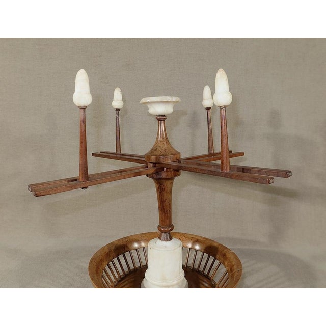 Wood Small Wooden and Alabaster Woolen Reel For Sale - Image 7 of 17