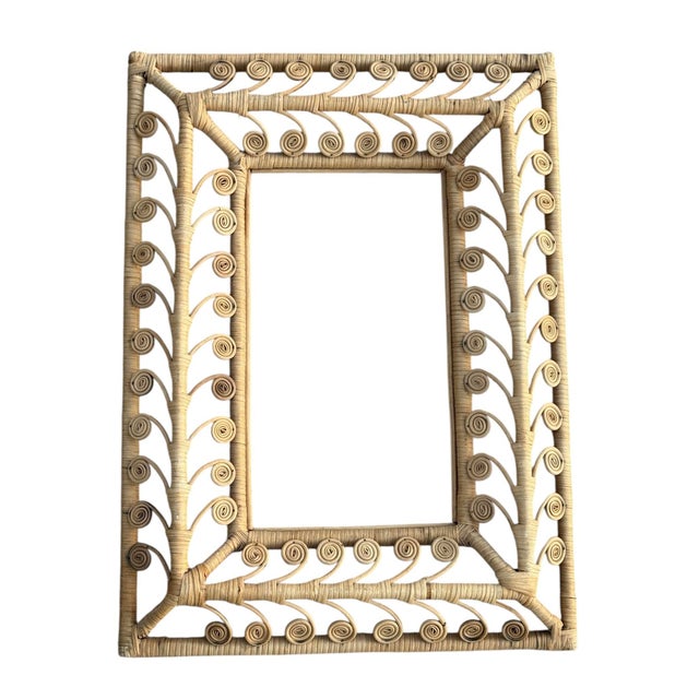 Vintage Rattan Wall Frame For Sale In Phoenix - Image 6 of 7