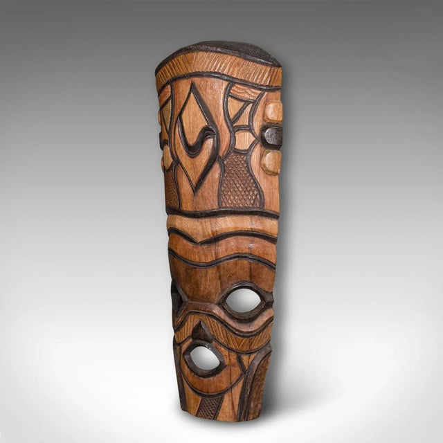 Tribal 1970's Tall Vintage Tribal Mask For Sale - Image 3 of 9