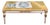 White Coffee Table with Onyx Top For Sale