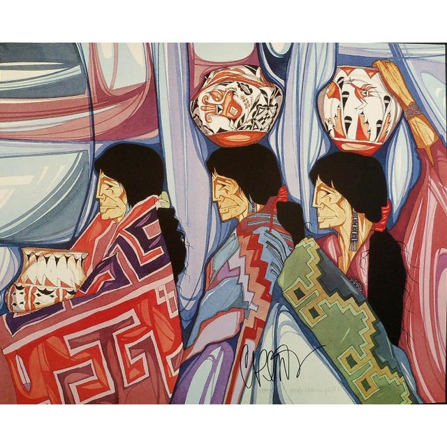 Up for your consideration is a HAND SIGNED Amado Pena Print Title: "Tres Artesanas" Dimensions: 16"x 20" Image: Same...