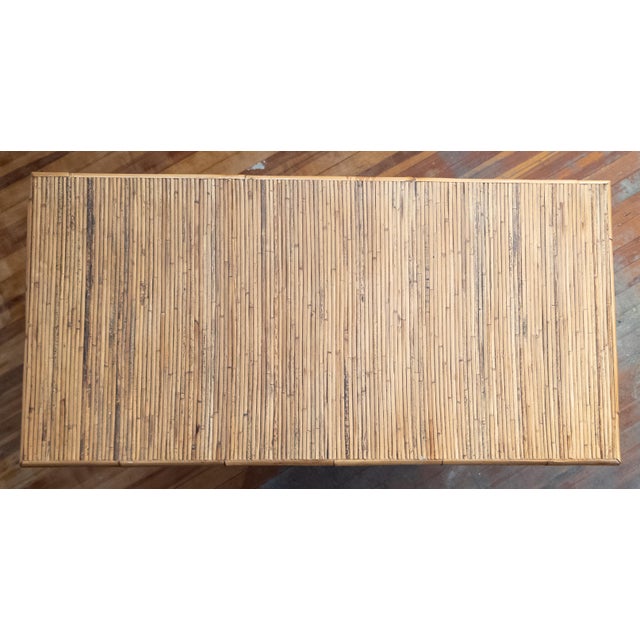 Late 20th Century Chinoiserie Safari Style Bamboo and Rattan Chest of Drawers Milling Road by Baker For Sale - Image 13 of 16