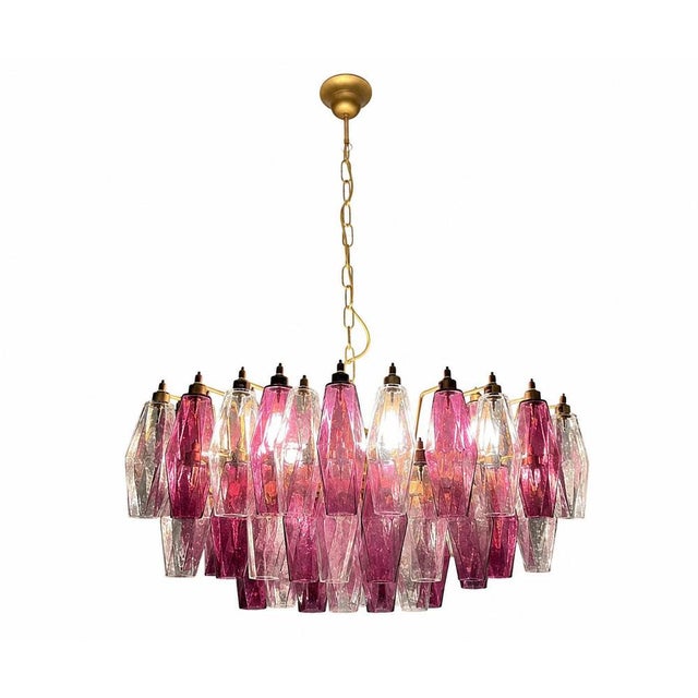 Italian Chandeliers Murano Glass, 1990, Set of 2 For Sale - Image 6 of 11