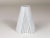 A beautiful white fully glazed cone-shaped porcelain vase Plissee from the 1980s, designed by Ambrogio Pozzi in 1985,...
