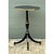 Vintage Black and Gold Trim Pedestal Table For Sale - Image 11 of 12