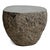 Contemporary Vintage Boulder Outdoor Rustic Stone Side Table Stool For Sale - Image 3 of 7