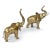 Figurative Pair of Large Brass Good Luck Elephant Sculpture Figures Over 2ft Tall For Sale - Image 3 of 12