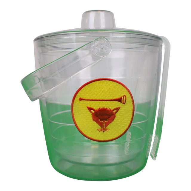 Late 20th Century Myopia Hunt Club Tervis Tumbler Ice Bucket With Handle, Lid & Tongs For Sale