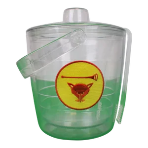 Late 20th Century Myopia Hunt Club Tervis Tumbler Ice Bucket With Handle, Lid & Tongs