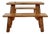 Brutalist Table and Benches Set, 1950s, Set of 3 For Sale