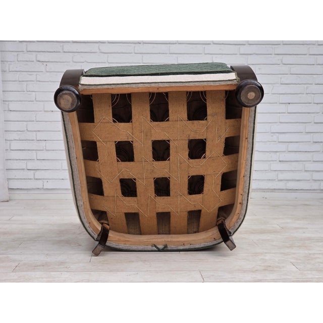 Danish Relax Chair in Furniture Wool and Oak Wood, 1960s For Sale - Image 17 of 18