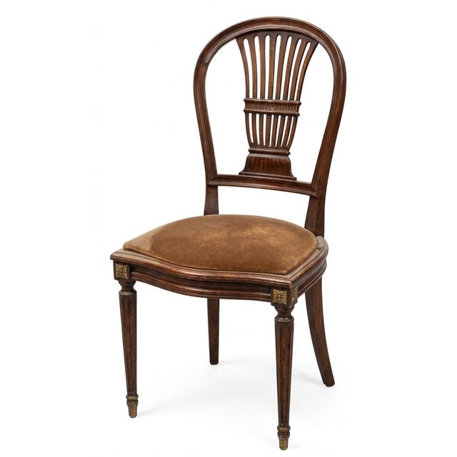 Late 18th Century Late 18th Century Louis XVI Period Hot Air Balloon Set of Five Side Chairs For Sale - Image 5 of 6