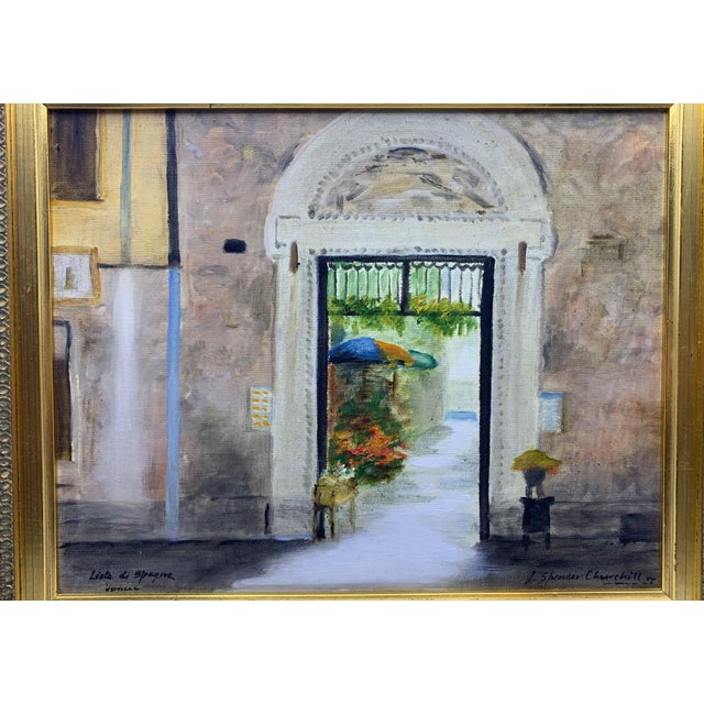 John Spencer Churchill (Nephew of Winston Churchill), Lista di Spagna, 1990s, Oil Painting For Sale - Image 11 of 12