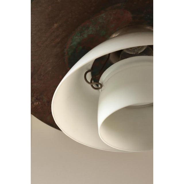 Scandinavian Modern 4/4 Pendant Light in Copper and Glass by Poul Henningsen for Louis Poulsen, 1930s For Sale - Image 9 of 17