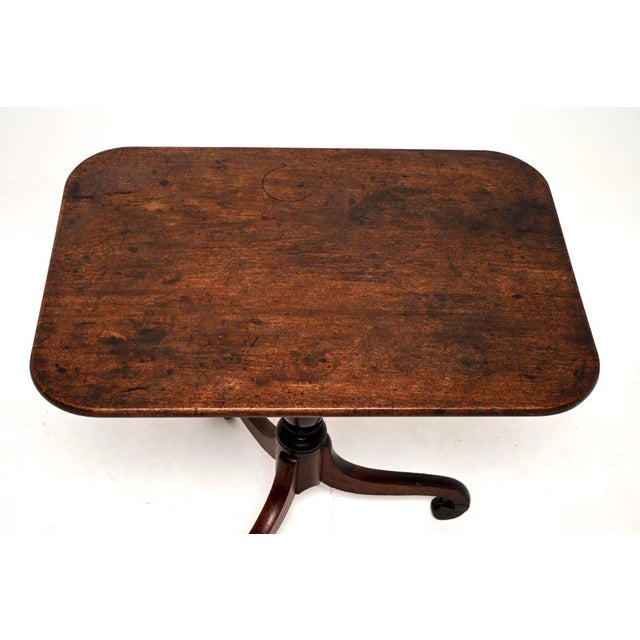 Brown Antique Regency Tilt Top Table, 1800 For Sale - Image 8 of 11