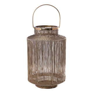 Menorca Decorative Metal Lantern, 14" For Sale