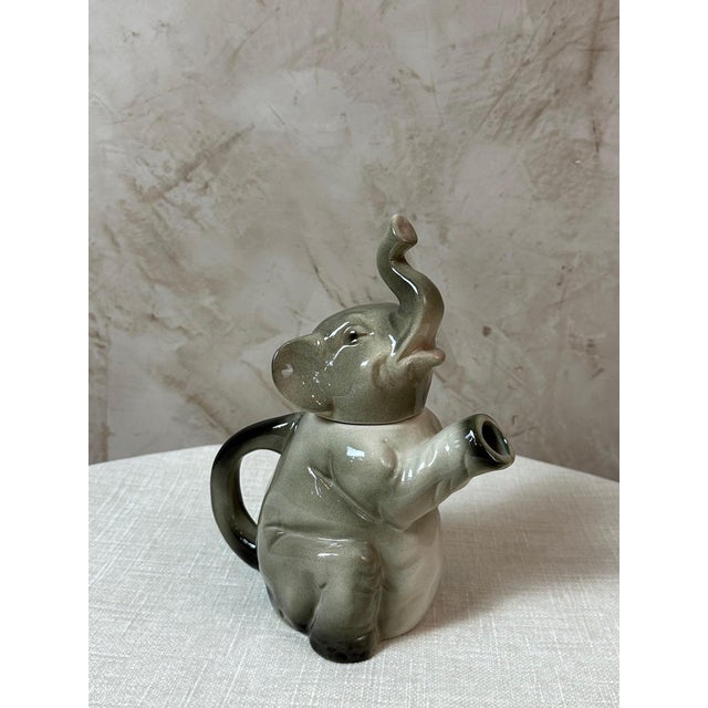 Ceramic Porcelain Elephant Teapot, 1950s For Sale - Image 7 of 11
