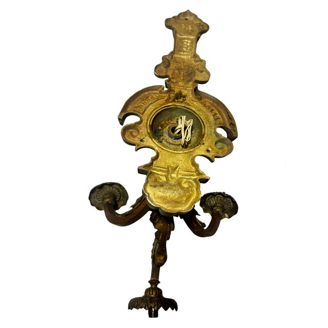 Pair of American Gilt Bronze Wall Sconces, Aesthetic Movement, Circa 1880–1890 For Sale In Los Angeles - Image 6 of 6