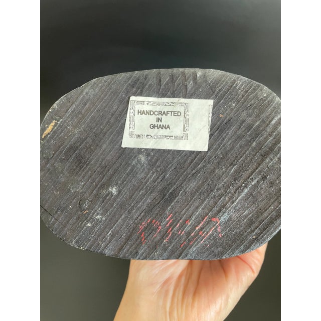 African Wood Carving Family Circle Sculpture From Ghana For Sale - Image 10 of 12