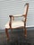 Wood Vintage Louis XV Chair With White Silk Stripe Fleur De Lis For Sale - Image 7 of 9