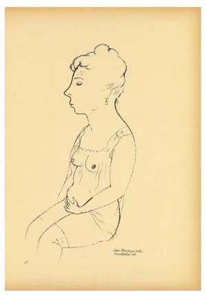 George Grosz, Louise, Original Lithograph and Offset, 1923
