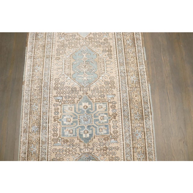 1920s Antique Washed Heriz Karadja Runner