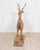 Italian 20th Century Life-Size Walnut Deer Sculpture For Sale - Image 11 of 12