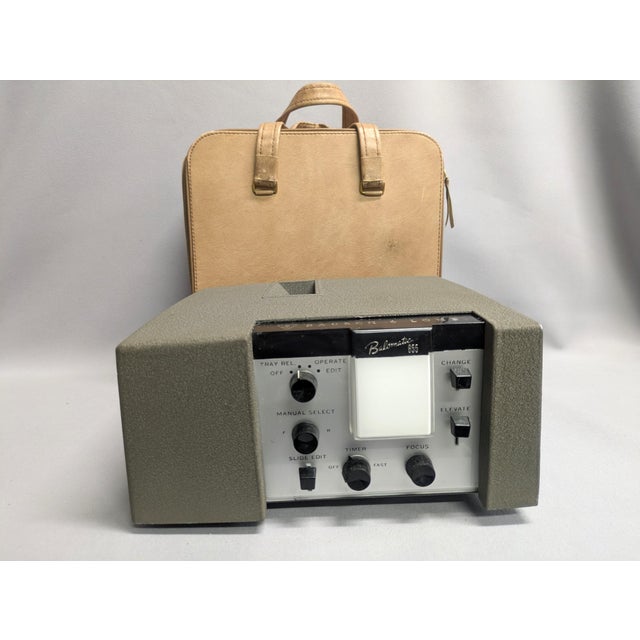 Taupe Vintage Slide Projector by Bausch & Lomb For Sale - Image 8 of 9