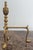 2000 - 2009 Pair of Brass Fireplace Andiron Set With Italian Artisanal Craftsmanship For Sale - Image 5 of 7
