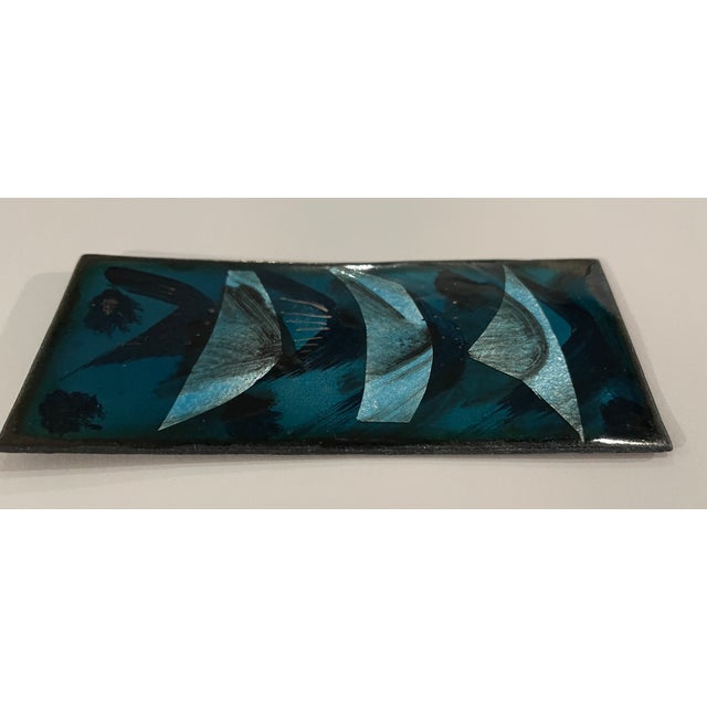 Mid-Century Modern Steve Krauss Mid Century Modern Style Enamel Plaque For Sale - Image 3 of 5