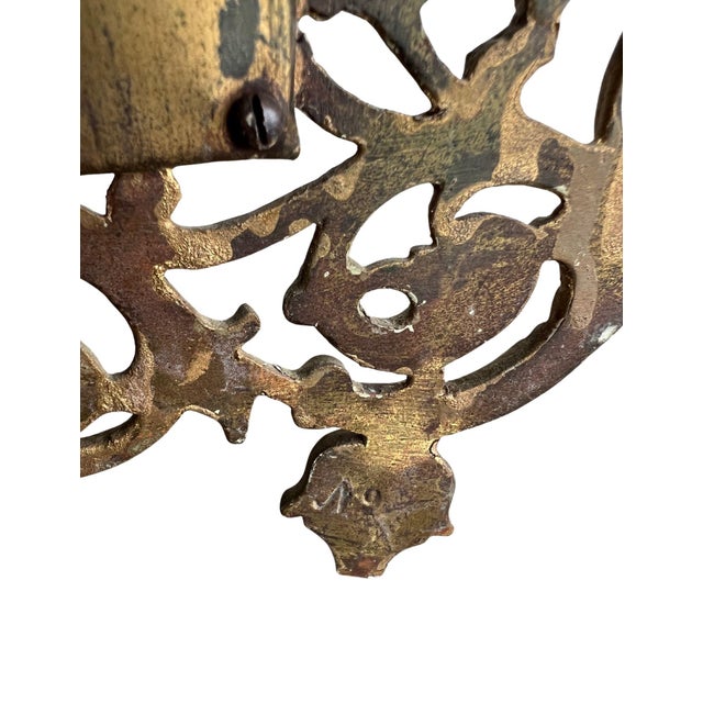 Brass 19th Century p.e. Guerin Brass Mirror For Sale - Image 8 of 12