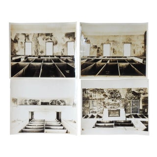 1950s Photographs of Maine South Salon Meeting House Frescos - Set of 4 For Sale