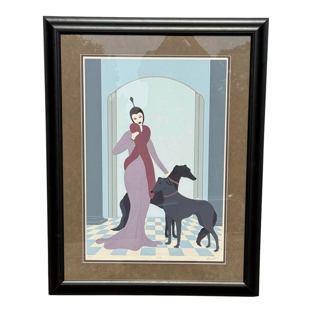 Erté Framed Serigraph “Symphony in Black” (1980s) — Official Hand-Signed Limited Edition Print 132/300, Robertson Publishing For Sale - Image 12 of 12