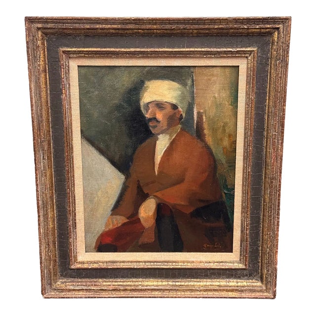 George Luks Original Oil Painting, Signed For Sale