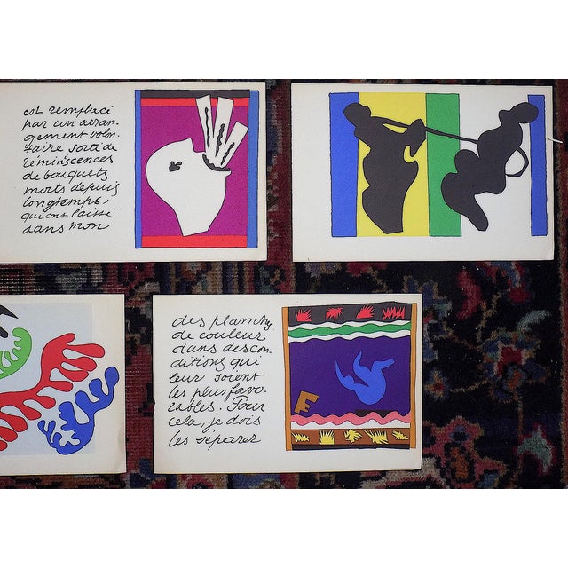 1950s Vintage Mid 20th Century Henri Matisse Diminutive Abstract Lithographs From "Jazz" - Set of 15 For Sale - Image 5 of 12