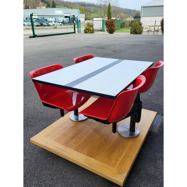 Mid-Century Modern Modus Table and Chairs by Borsani for Tecno, Set of 5 For Sale - Image 3 of 18