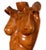 Mid Century Modern Carved Wood Female Figure Bust Sculpture on Black Base For Sale In Detroit - Image 6 of 7