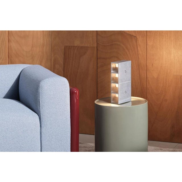 Not Yet Made - Made To Order Aluminium Champagne Painted Tsai Table Lamp by Mario Tsai for Cassina For Sale - Image 5 of 17