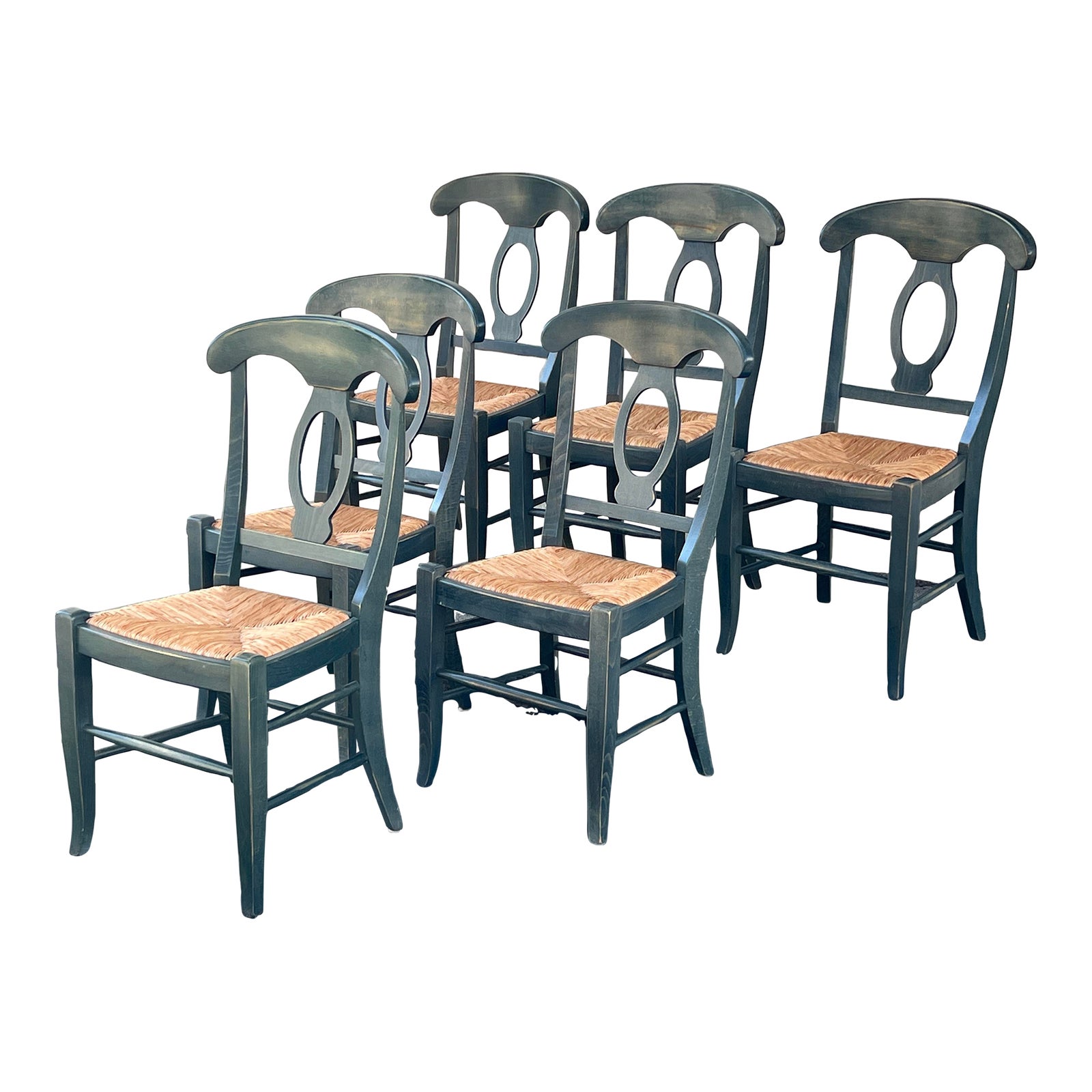Pottery Barn Napoleon Dining Chairs, Set of Six Chairish