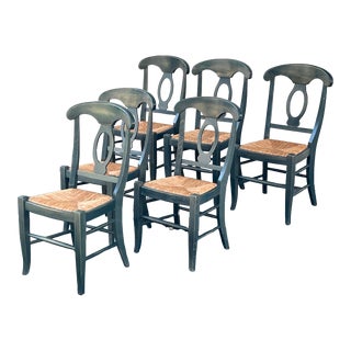 Pottery Barn Napoleon Dining Chairs, Set of Six For Sale