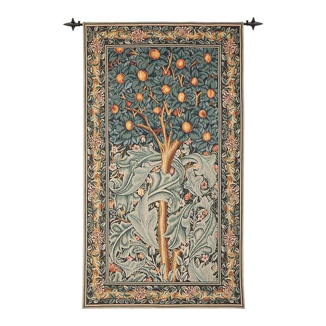 Morris Fruit Tree Loom Woven Tapestry - 152 X 84 Cm / 5'0" X 2'9" - Requires Rod Size 2 For Sale